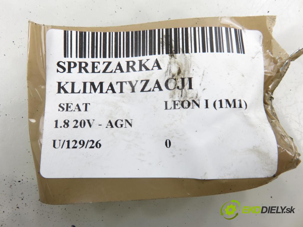 SEAT LEON (1M1) HB 2001 92,00 1.8 20V - AGN 1781,00 KOMPRESOR: klimatizácie 1J0820803K (Kompresor klimatizácie)