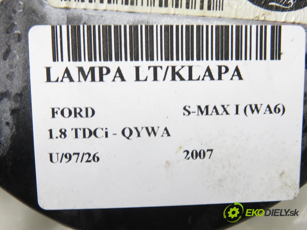 FORD S-MAX (WA6) MINIVAN 2007 92,00 1.8 TDCi 125 - QYWA 1753,00 světlo levé zadní kufr 6M2113A603AK