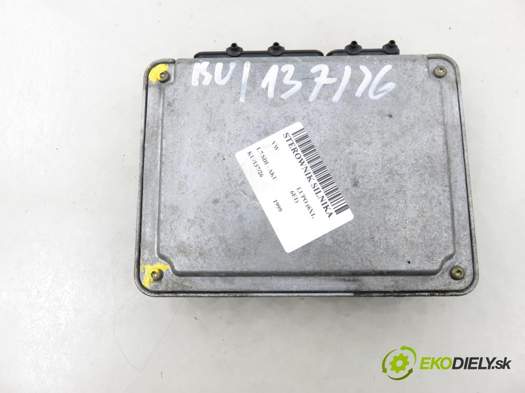 VW LUPO (6X1, 6E1) HB 1999 44,00 1.7 SDI - AKU 1716,00 Riadiaca jednotka Motor 038906013L ; 0281001748