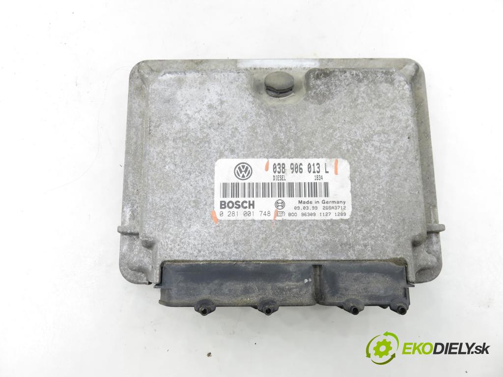 VW LUPO (6X1, 6E1) HB 1999 44,00 1.7 SDI - AKU 1716,00 Riadiaca jednotka Motor 038906013L ; 0281001748