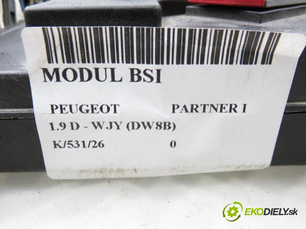 PEUGEOT PARTNER Skrzynia (5_, G_) FURGON 2005 51,00 1.9 D - WJY (DW8B) 1868,00 MODUL BSI S118085120E