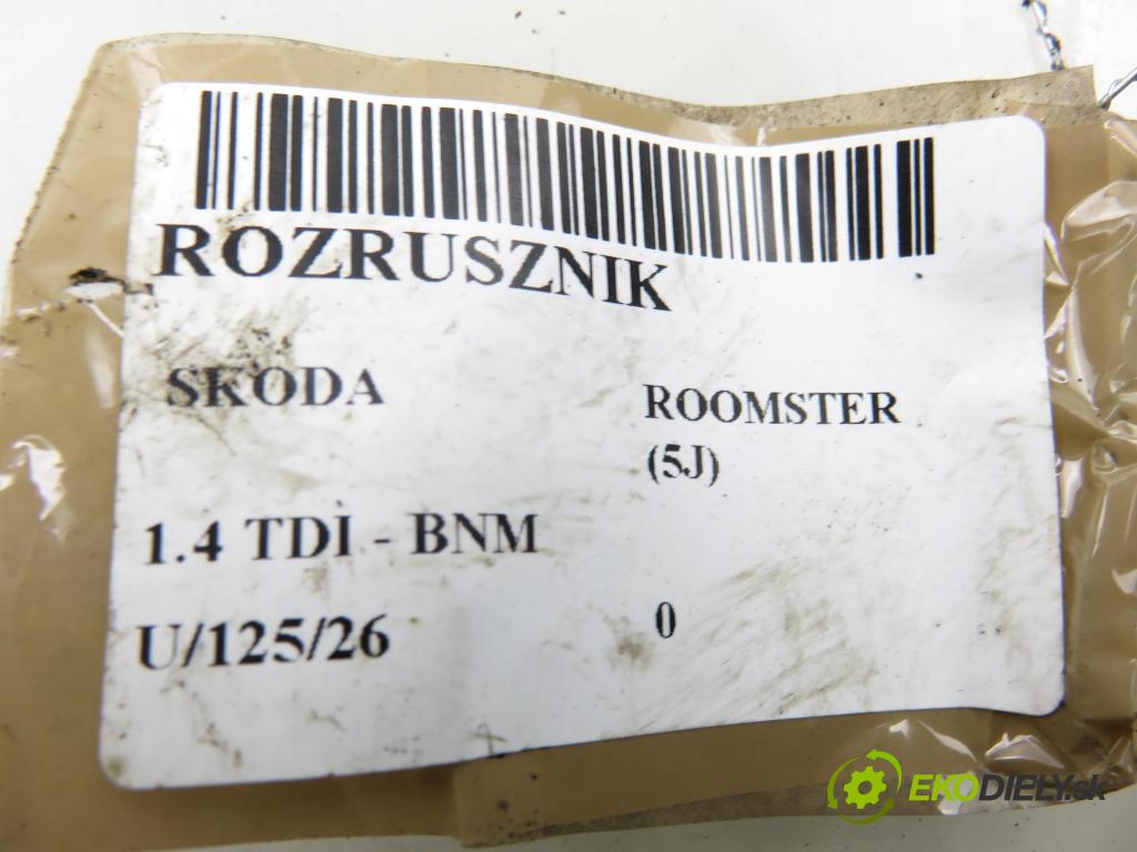 SKODA ROOMSTER (5J) HB 2010 51,00 1.4 TDI - BNM 1422,00 startér  (Startér)
