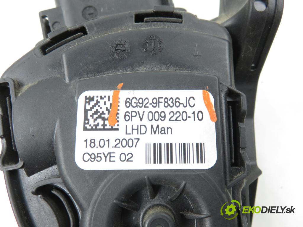 FORD S-MAX (WA6) MINIVAN 2007 92,00 1.8 TDCi 125 - QYWA 1753,00 Potenciometer plynu 6G929F836JC ; 6PV00922010 (Potenciometer plynového pedálu)