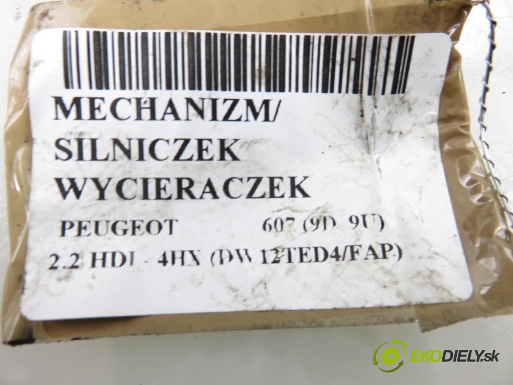 PEUGEOT 607 (9D, 9U) SEDAN 2004 98,00 2.2 HDI - 4HX (DW12TED4/FAP) 2179,00 MECHANISMUS/ motorek stěračů 