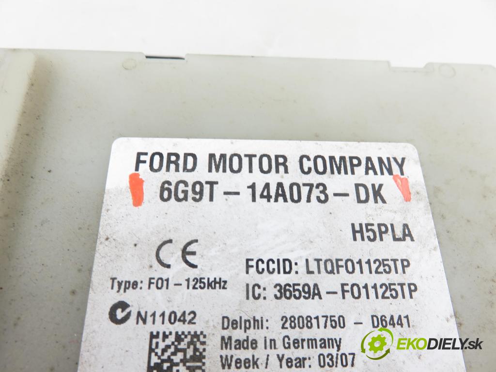 FORD S-MAX (WA6) MINIVAN 2007 92,00 1.8 TDCi 125 - QYWA 1753,00 MODUL BSI 6G9T14A073DK ; 9638780280