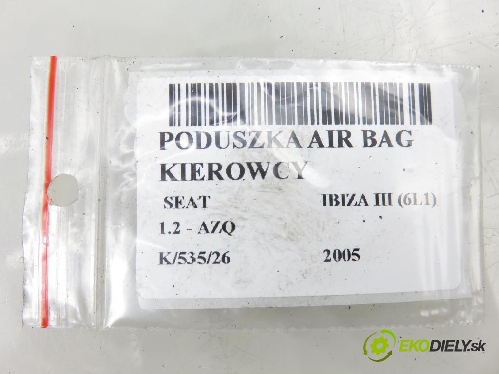 SEAT IBIZA III (6L1) HB 2005 47,00 1.2 12V - AZQ 1198,00 AirBag air BAG volantu