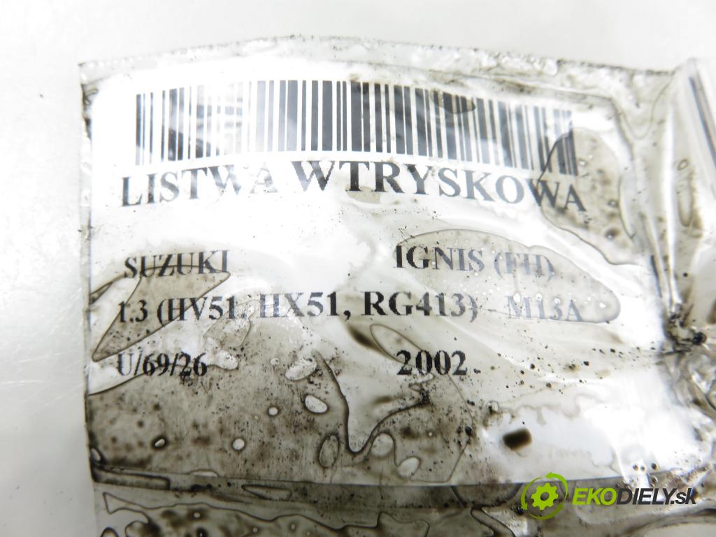 SUZUKI IGNIS (FH) HB 2002 61,00 1.3 (HV51, HX51, RG413) - M13A 1328,00 lišta vstřikovací  (Vstřikovací lišta)