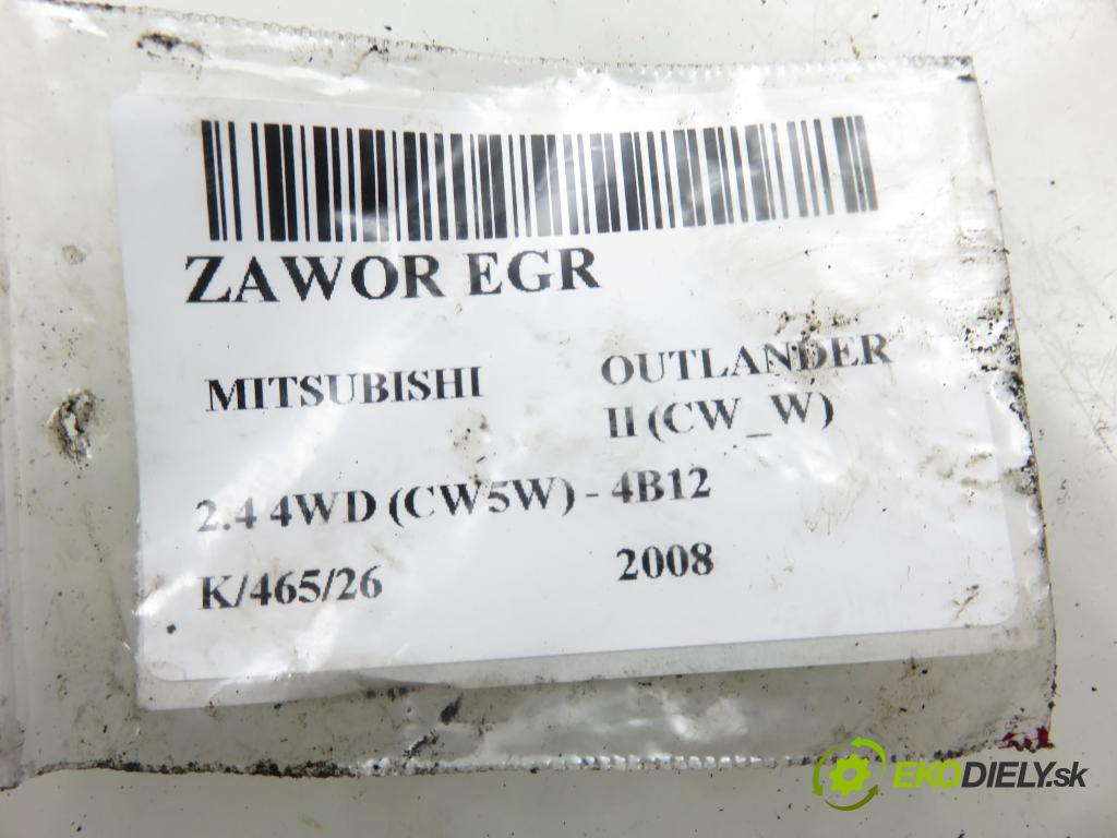 MITSUBISHI OUTLANDER II (CW_W) SUV 2008 125,00 2.4 MIVEC 4WD (CW5W) - 4B12 2360,00 VENTIL EGR 1582A166