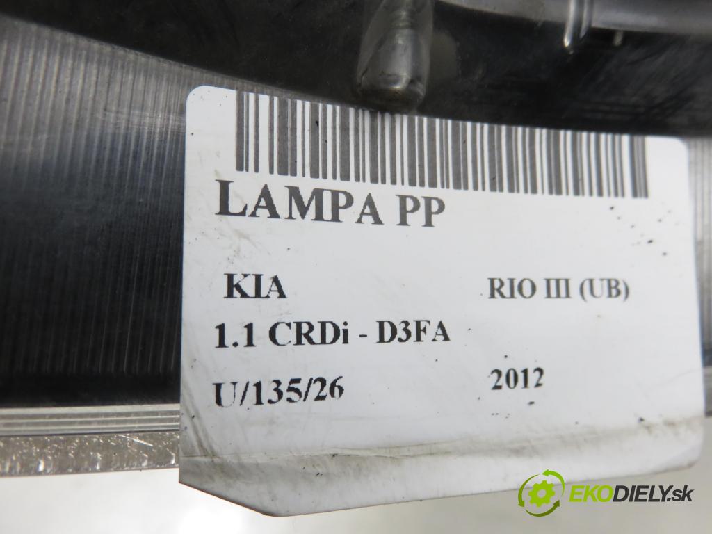 KIA RIO III (UB) HB 2012 55,00 1.1 CRDi - D3FA 1120,00 Svetlo PP 921021WXXX