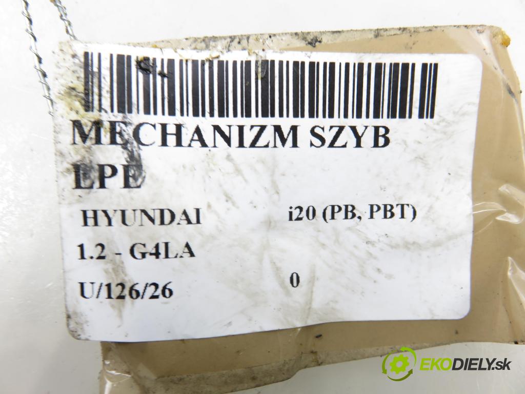 HYUNDAI i20 (PB, PBT) HB 2009 57,00 1.2 - G4LA 1248,00 Mechanizmus okien 988101J110