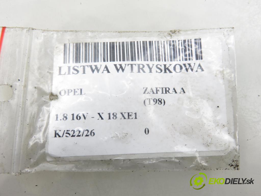 OPEL ZAFIRA A Nadwozie Wielkopojemne (MPV) (T98)  MINIVAN 1999 85,00 1.8 16V 116 - X 18 XE1 1796,00 Lišta vstrekovacia 5WK93151 ; 90536149 (Vstrekovacia lišta)