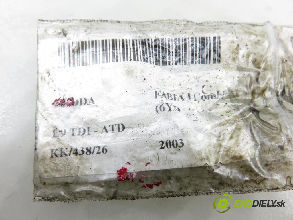 SKODA FABIA I Combi (6Y5) KOMBI 2003 74,00 1.9 TDI - ATD 1896,00 Vstrekovač 038130073AJ ; 0414720037 (Vstrekovač paliva)