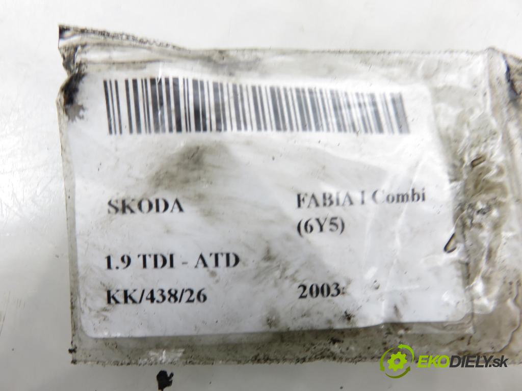 SKODA FABIA I Combi (6Y5) KOMBI 2003 74,00 1.9 TDI - ATD 1896,00 vstříkovač 038130073AJ ; 0414720037 (Vstřikovač paliva)
