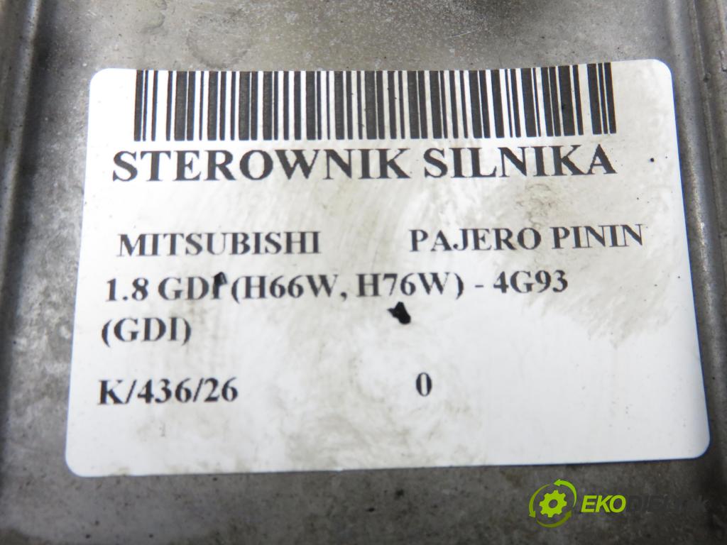 MITSUBISHI PAJERO PININ (H6_W, H7_W) SUV 2001 88,00 1.8 GDI (H66W, H76W) - 4G93 (GDI) 1834,00 riadiaca jednotka / MODUL INNE: MR507766 ; E8T11671