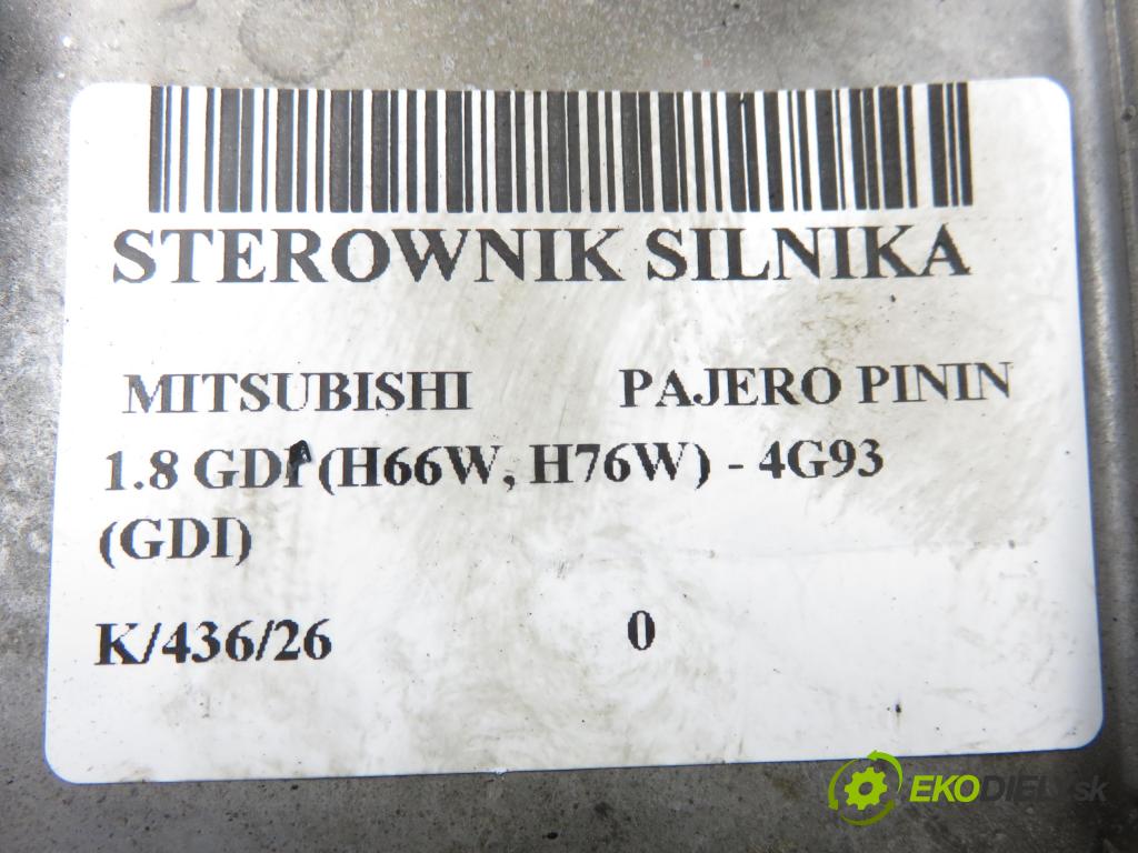 MITSUBISHI PAJERO PININ (H6_W, H7_W) SUV 2001 88,00 1.8 GDI (H66W, H76W) - 4G93 (GDI) 1834,00 riadiaca jednotka / MODUL INNE: MR507766 ; E8T11671