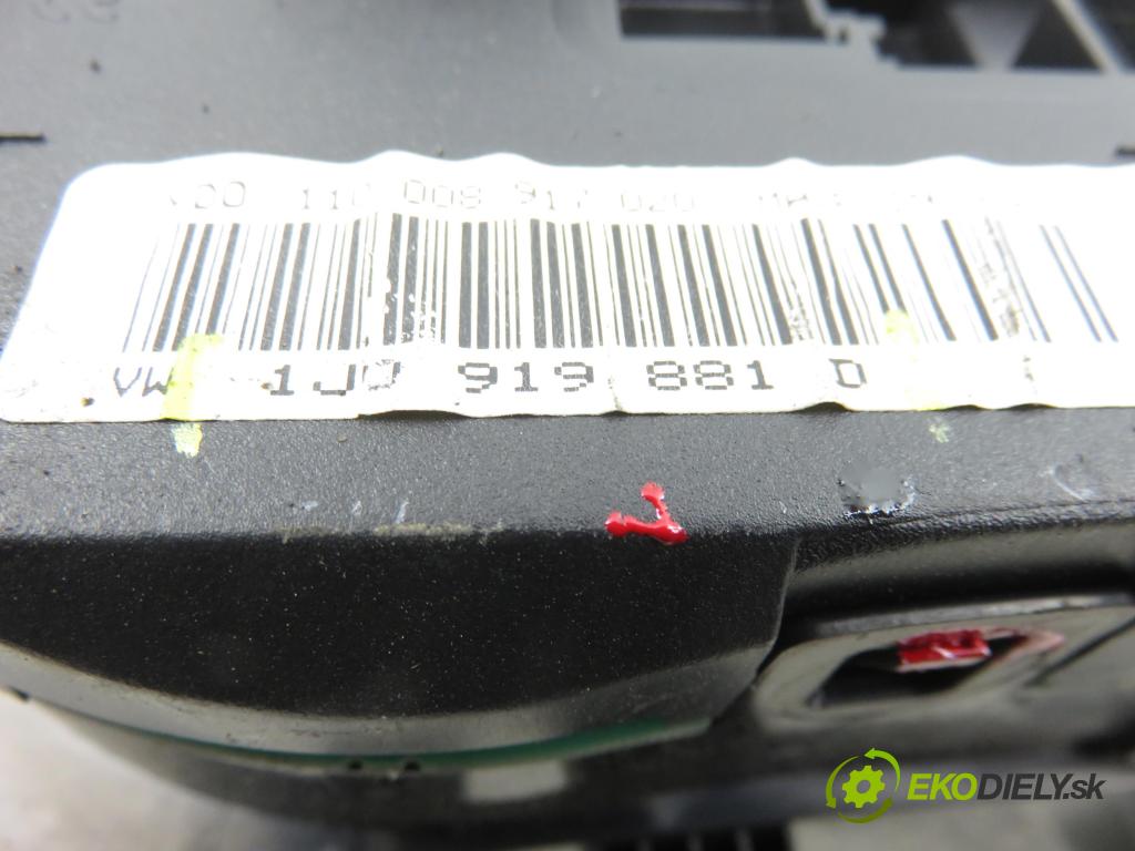 VW BORA (1J2) SEDAN 1999 66,00 1.9 TDI 90 - ALH 1896,00 Prístrojovka elektrický 1J0919881D