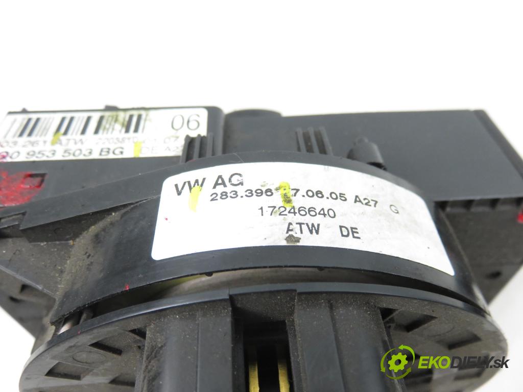 SEAT IBIZA III (6L1) HB 2005 47,00 1.2 12V - AZQ 1198,00 páčka/prepínač 6Q0953503BG ; 203261 ; 283396