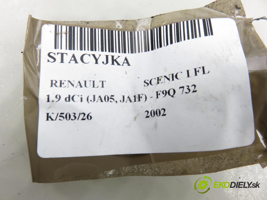 RENAULT SCENIC I (JA0/1_) MINIVAN 2002 75,00 1.9 dCi 102 - F9Q 732 1870,00 spinačka  (Spínacia skrinka)