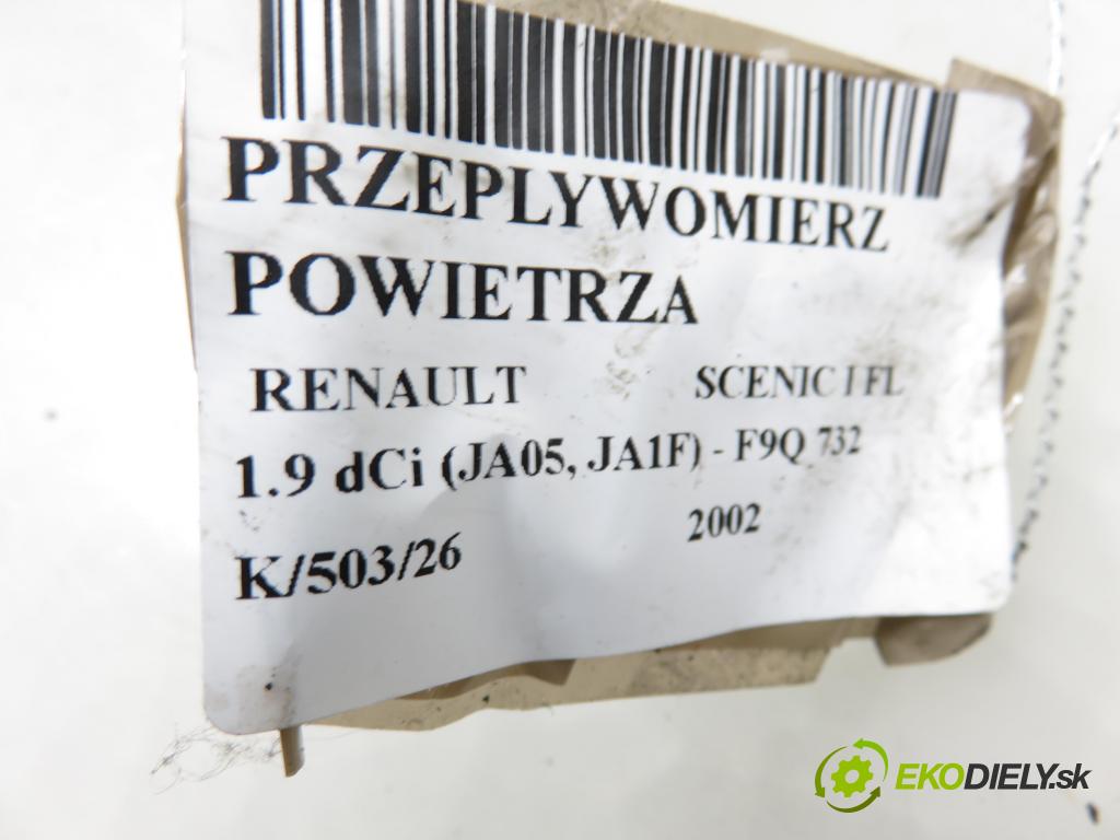 RENAULT SCENIC I (JA0/1_) MINIVAN 2002 75,00 1.9 dCi 102 - F9Q 732 1870,00 váha vzduchu vzduchu 5WK9620 ; H7700104426 ; 7700109812
