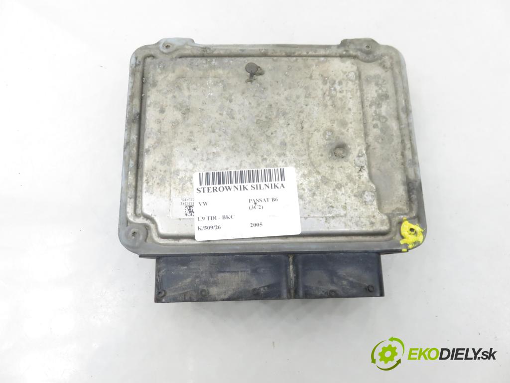 VW PASSAT B6 (3C2) SEDAN 2005 77,00 1.9 TDI PD 105 - BKC 1896,00 řídící jednotka motora 03G906021AN ; 0281012085
