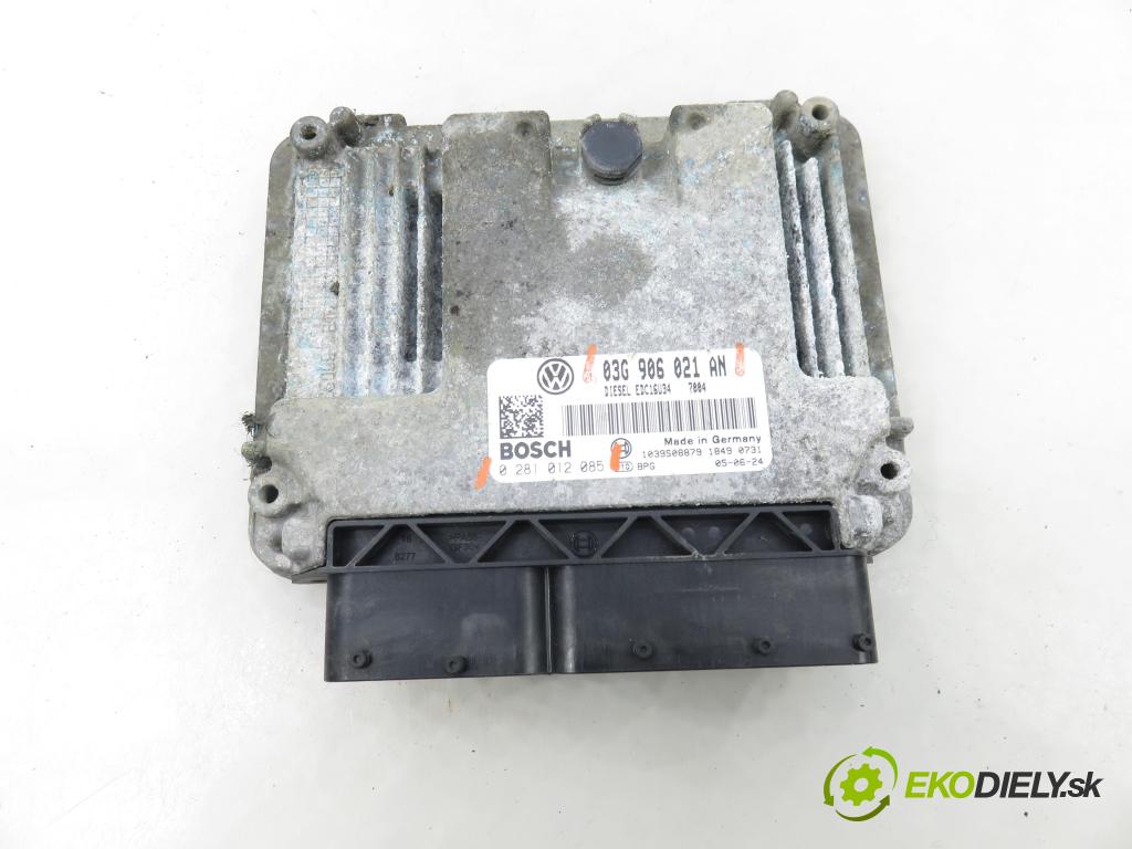VW PASSAT B6 (3C2) SEDAN 2005 77,00 1.9 TDI PD 105 - BKC 1896,00 Riadiaca jednotka Motor 03G906021AN ; 0281012085