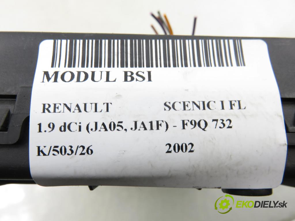 RENAULT SCENIC I (JA0/1_) MINIVAN 2002 75,00 1.9 dCi 102 - F9Q 732 1870,00 MODUL BSI 8200029342B ; S108502610G