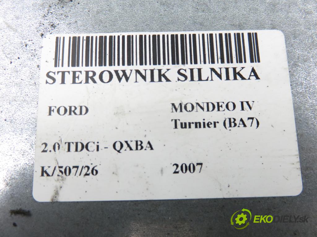 FORD MONDEO IV Turnier (BA7) KOMBI 2007 103,00 2.0 TDCi - QXBA 1997,00 Riadiaca jednotka Motor 7G9112A650UE ; 5WS40595ET