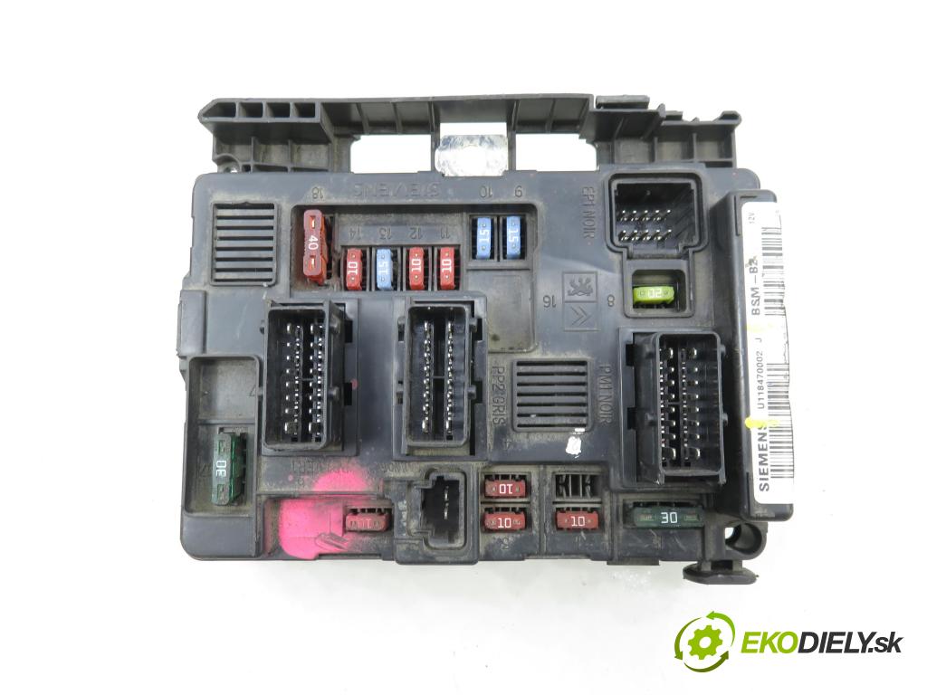 PEUGEOT PARTNER Skrzynia (5_, G_) FURGON 2005 51,00 1.9 D - WJY (DW8B) 1868,00 MODUL BSM U118470002J ; 9650618580