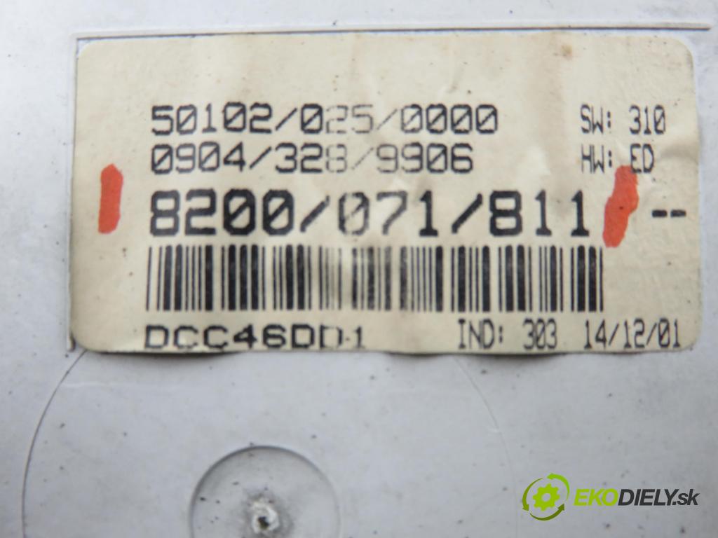 RENAULT SCENIC I (JA0/1_) MINIVAN 2002 75,00 1.9 dCi 102 - F9Q 732 1870,00 prístrojovka elektrický 8200071811