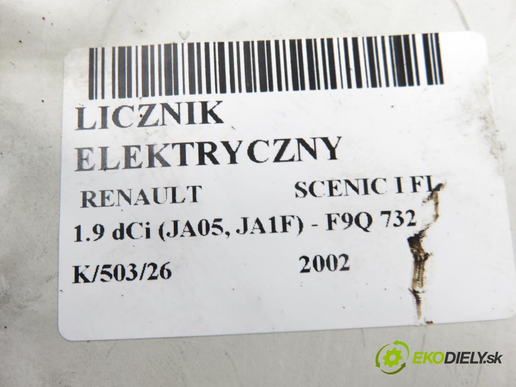 RENAULT SCENIC I (JA0/1_) MINIVAN 2002 75,00 1.9 dCi 102 - F9Q 732 1870,00 prístrojovka elektrický 8200071811