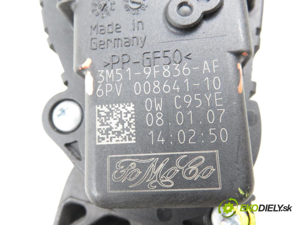 FORD FOCUS C-MAX (DM2) MINIVAN 2007 100,00 2.0 TDCi - G6DA 1997,00 Potenciometer plynu 3M519F836AF (Potenciometer plynového pedálu)