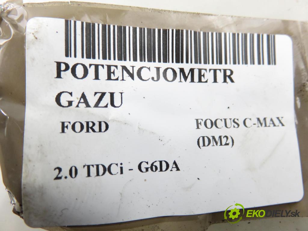 FORD FOCUS C-MAX (DM2) MINIVAN 2007 100,00 2.0 TDCi - G6DA 1997,00 Potenciometer plynu 3M519F836AF (Potenciometer plynového pedálu)