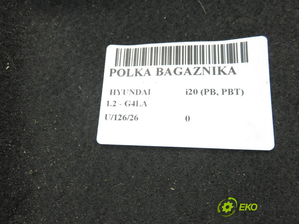 HYUNDAI i20 (PB, PBT) HB 2009 57,00 1.2 - G4LA 1248,00 POLKA: kufor