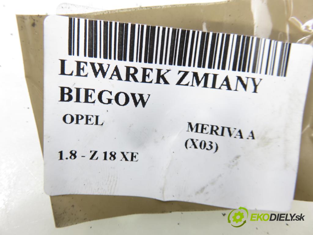 OPEL MERIVA A nadwozie wielkoprzestrzenne (MPV) (X03) MINIVAN 2003 92,00 1.8 - Z 18 XE 1796,00 ZVEDÁK: