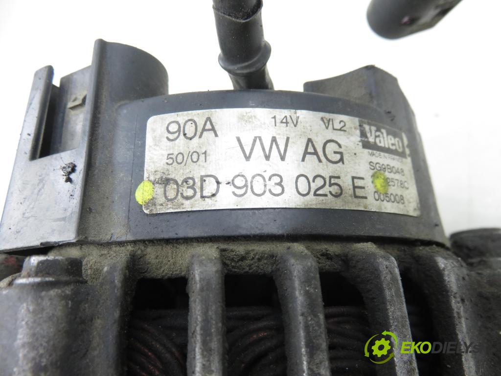 SEAT IBIZA III (6L1) HB 2005 47,00 1.2 12V - AZQ 1198,00 Alternátor 03D903025E (Alternátor)