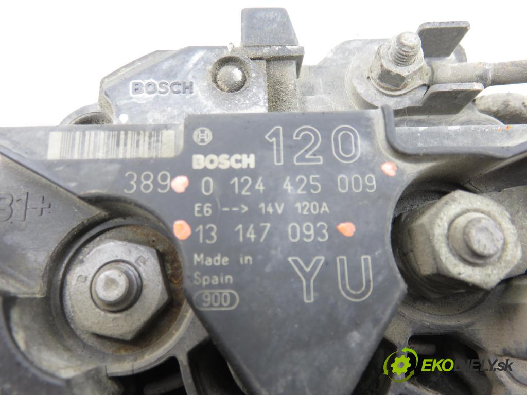 OPEL MERIVA A nadwozie wielkoprzestrzenne (MPV) (X03) MINIVAN 2003 92,00 1.8 - Z 18 XE 1796,00 Alternátor 0124425009 ; 13147093 (Alternátor)