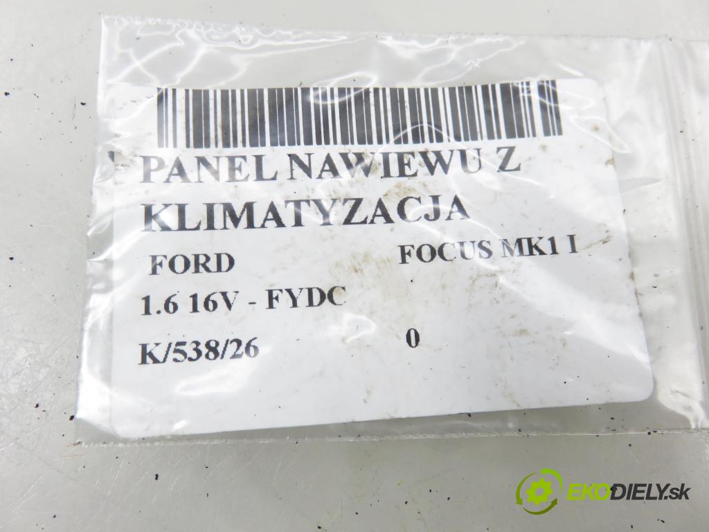 FORD FOCUS (DAW, DBW) HB 1998 74,00 1.6 16V 100 - FYDC 1596,00 lanko panel topení 98AB11504AE ; 98AB11503AE