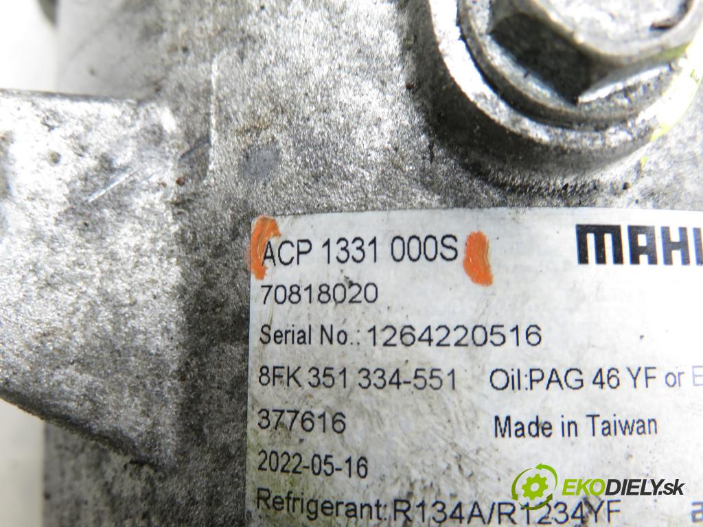 FORD MONDEO IV Turnier (BA7) KOMBI 2007 103,00 2.0 TDCi - QXBA 1997,00 KOMPRESOR: klimatizace ACP1331000S (Kompresor klimatizace)