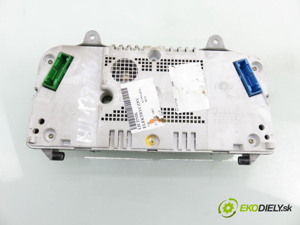 VW LUPO (6X1, 6E1) HB 1999 44,00 1.7 SDI - AKU 1716,00 Prístrojovka elektrický 6X0920800D ; 0263615041