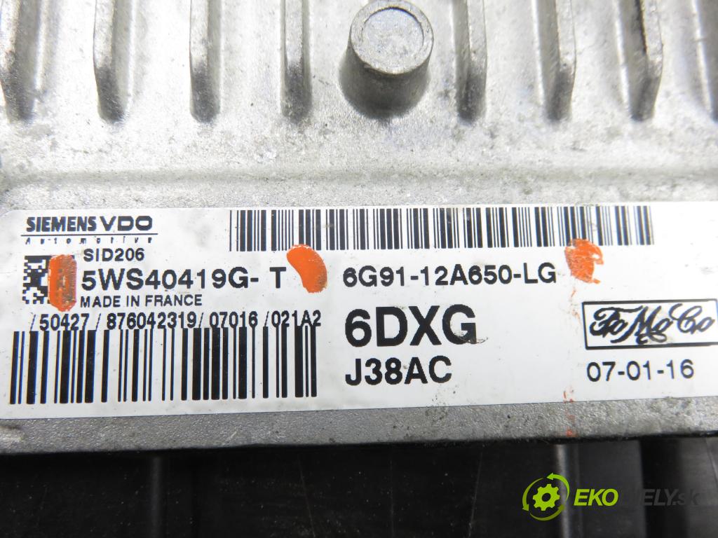 FORD S-MAX (WA6) MINIVAN 2007 92,00 1.8 TDCi 125 - QYWA 1753,00 řídící jednotka motora 6G9112A650LG ; 5WS40419GT