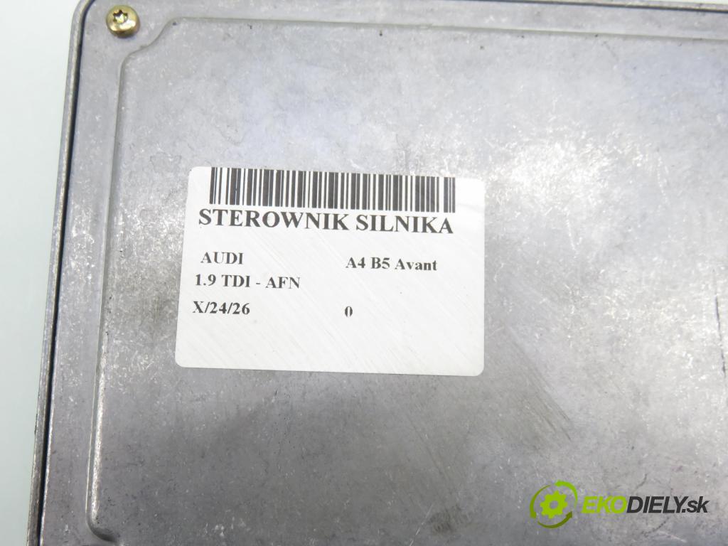 AUDI A4 Avant (8D5, B5) KOMBI 1999 81,00 1.9 TDI - AFN 1896,00 řídící jednotka motora 038906018S ; 0281001721