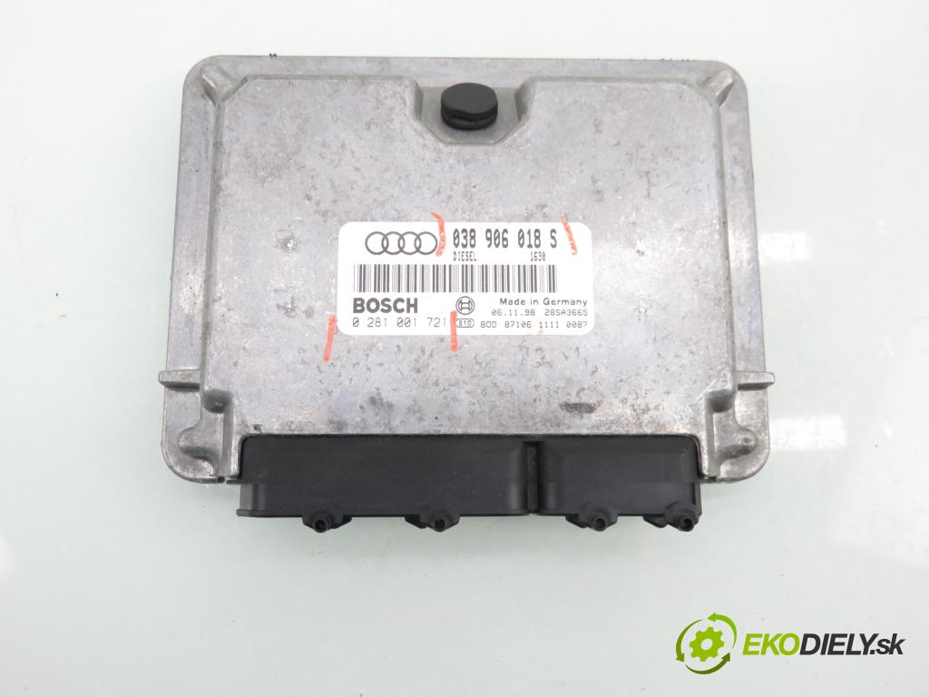 AUDI A4 Avant (8D5, B5) KOMBI 1999 81,00 1.9 TDI - AFN 1896,00 řídící jednotka motora 038906018S ; 0281001721