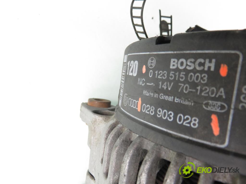 AUDI A4 Avant (8D5, B5) KOMBI 1999 81,00 1.9 TDI - AFN 1896,00 Alternátor 0123515003 ; 028903028 (Alternátor)
