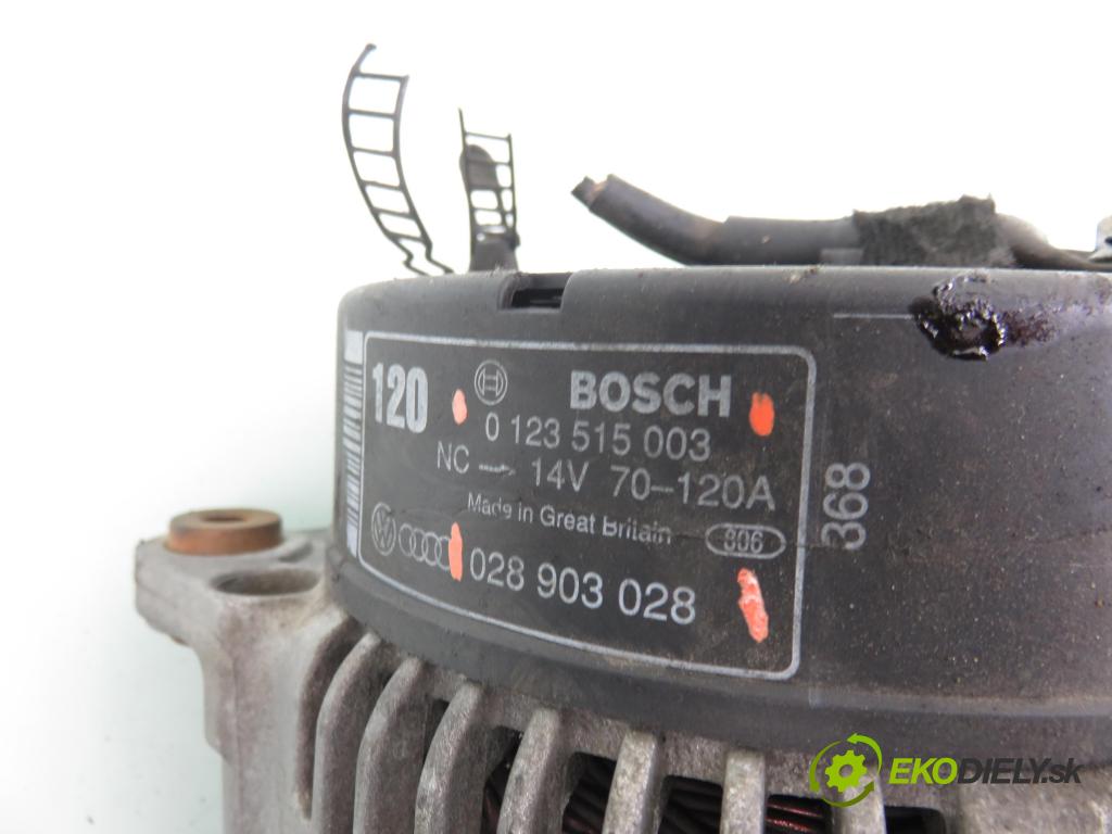 AUDI A4 Avant (8D5, B5) KOMBI 1999 81,00 1.9 TDI - AFN 1896,00 Alternátor 0123515003 ; 028903028 (Alternátor)