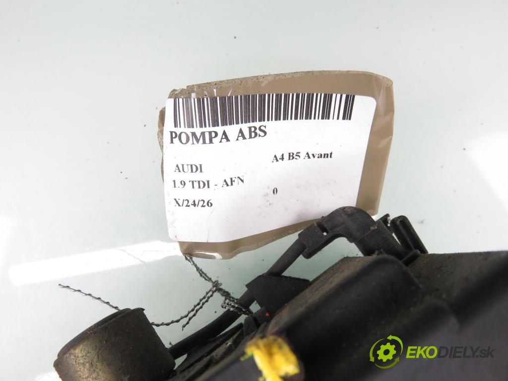AUDI A4 Avant (8D5, B5) KOMBI 1999 81,00 1.9 TDI - AFN 1896,00 pumpa ABS 0273004281 (Pumpa ABS)