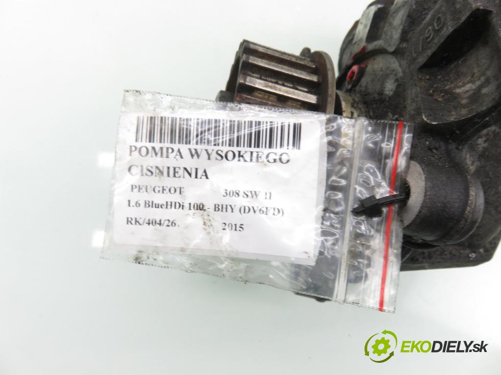 PEUGEOT 308 SW II KOMBI 2015 73,00 1.6 BlueHDi 100 - BHY (DV6FD) 1560,00 pumpa vysokého TLAK: 0445010739 ; 9811347380 ; 0928400779