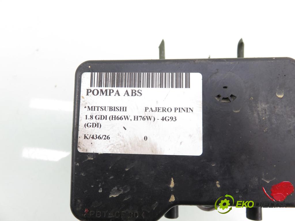 MITSUBISHI PAJERO PININ (H6_W, H7_W) SUV 2001 88,00 1.8 GDI (H66W, H76W) - 4G93 (GDI) 1834,00 pumpa ABS 13511019050 ; MR527254 (Pumpa ABS)