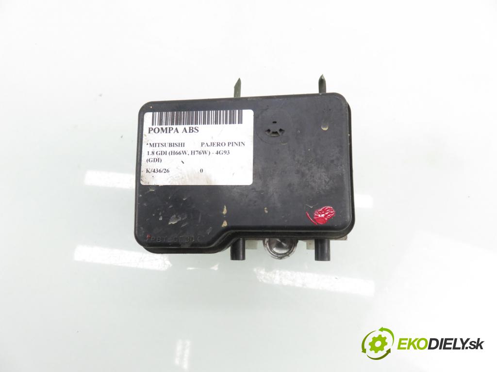 MITSUBISHI PAJERO PININ (H6_W, H7_W) SUV 2001 88,00 1.8 GDI (H66W, H76W) - 4G93 (GDI) 1834,00 pumpa ABS 13511019050 ; MR527254 (Pumpa ABS)