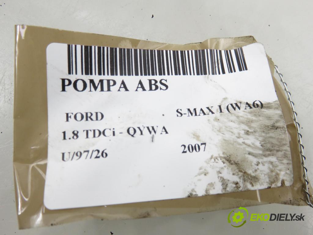 FORD S-MAX (WA6) MINIVAN 2007 92,00 1.8 TDCi 125 - QYWA 1753,00 Pumpa ABS 6G912C405AK (Pumpa ABS)