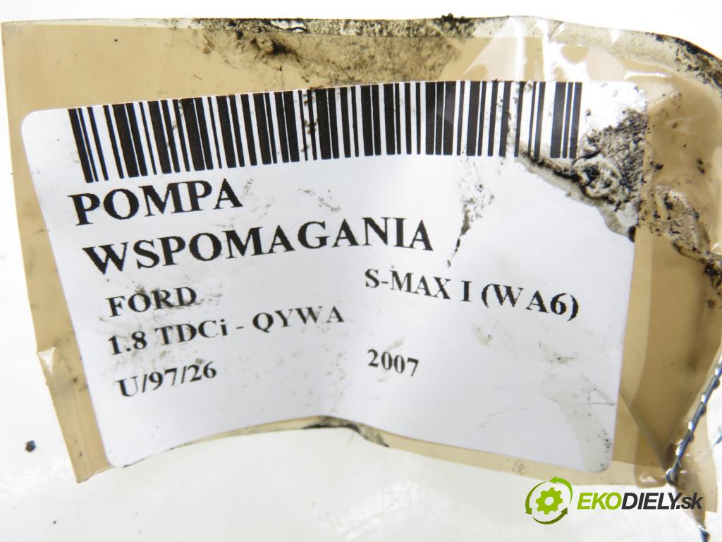 FORD S-MAX (WA6) MINIVAN 2007 92,00 1.8 TDCi 125 - QYWA 1753,00 Pumpa servočerpadlo 6G913A696CC (Servočerpadlo)